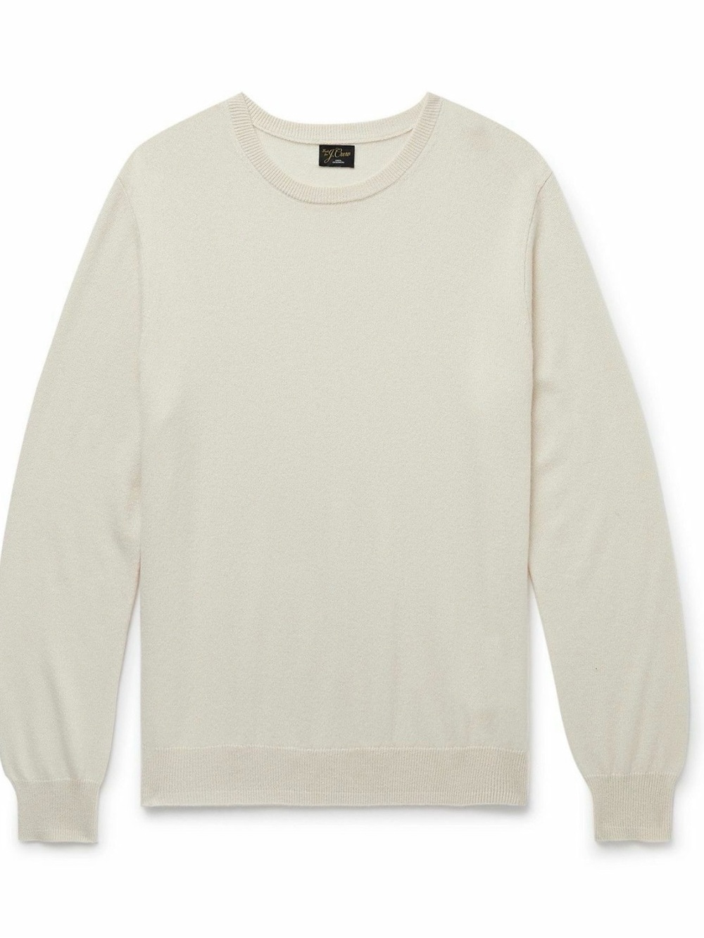J.Crew Men’s 100% Cashmere Crewneck Sweater Warm Ivory Size Small NWT